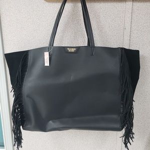 Victoria's Secret overnight tote bag fringe accent